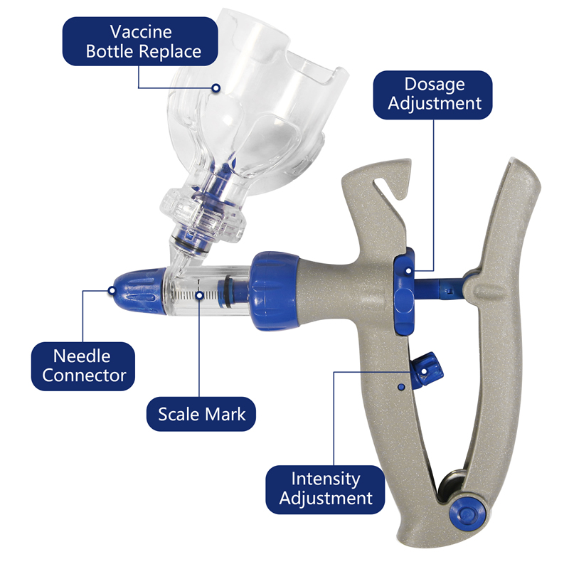 2ml adjustable and continuous syringe