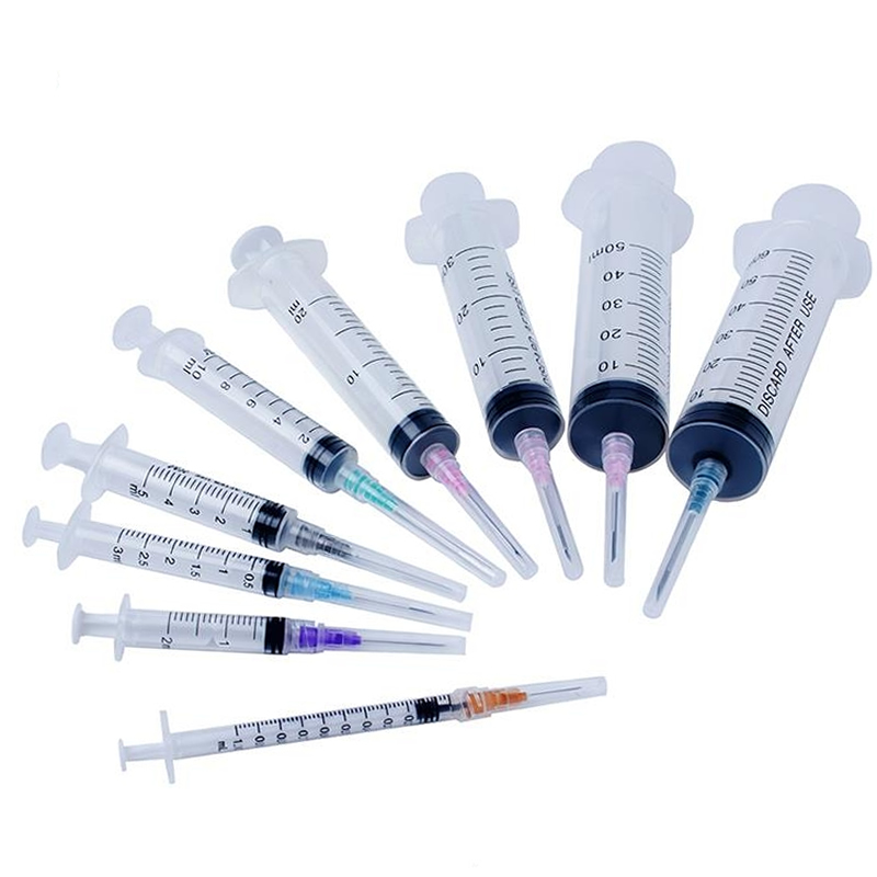 veterinary disposable syringe with needle