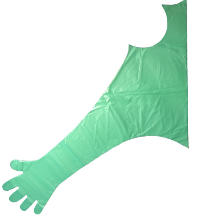 120cm long veterinary insemination gloves with shoulder protector