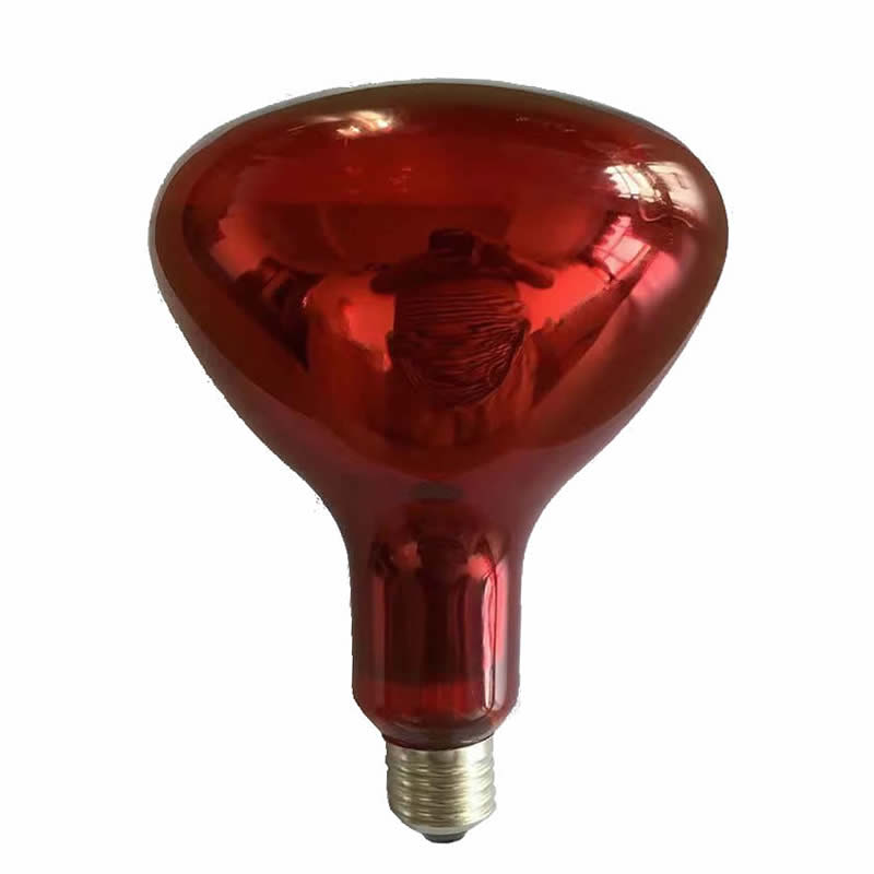 Natural Red Glass Long Life Halogen Infrared Heat Bulb